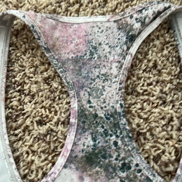 Lululemon Cool Racerback tank, 12, pink/gray/green print - Picture 3 of 4